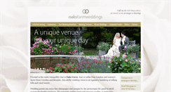 Desktop Screenshot of oaksfarmweddings.co.uk